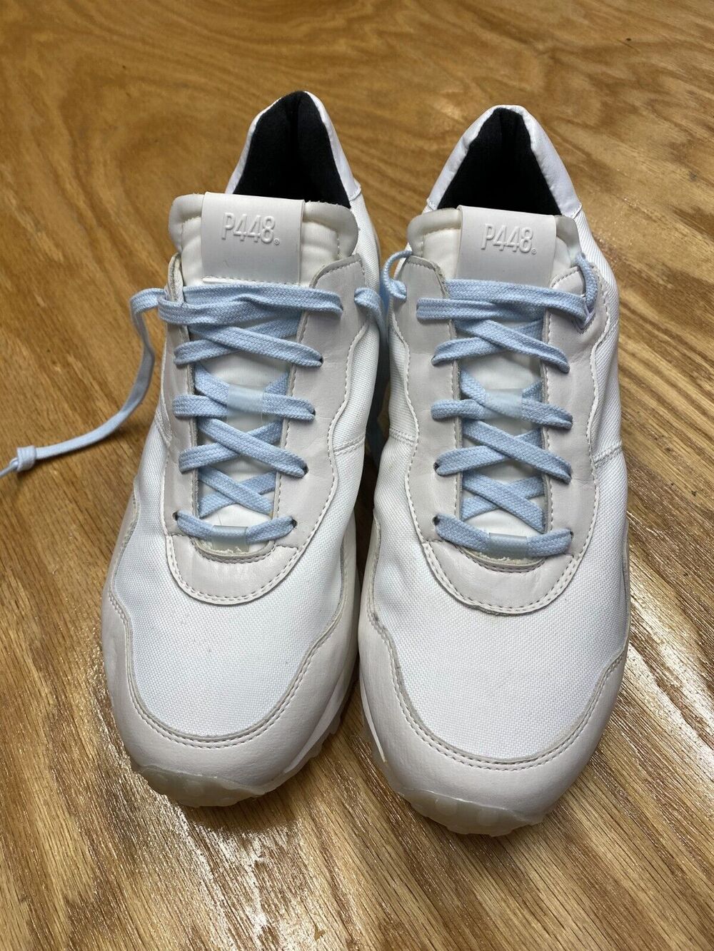 P448 Cancun Sneakers EU 41 White Lace Up Low Top Running Athletic Shoes S64